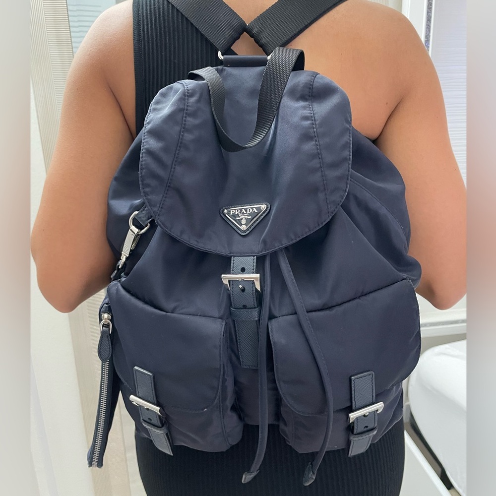 Prada Re-Nylon medium backpack with pouch - Picture 4 of 6